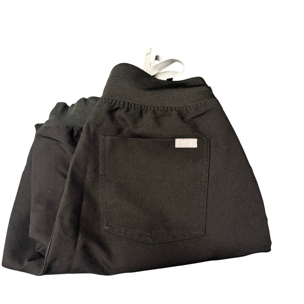 FIGS Scrub Pants Womens Small High Waist Zamora Jogger Black Medical Uniform